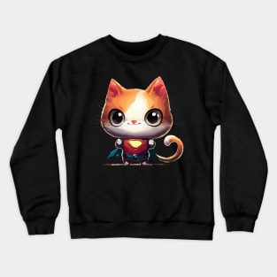 Superhero cat Crewneck Sweatshirt